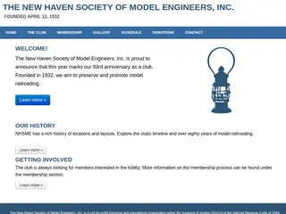 The New Haven Society of Model Engineers, Inc.