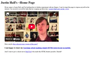 justin @ tilde.club personal home page 2014 love yes