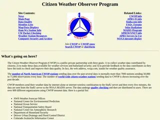 Citizen Weather Observer Program