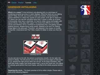 Handmade anti-aliasing antialiasing tutorial - Photoshop tutorials and Pixelart tutorials, smiles and pixelart - Gas13.ru