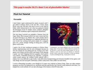 Pixel Art Tutorial WIP