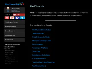 Pixel Tutorials – final boss blues