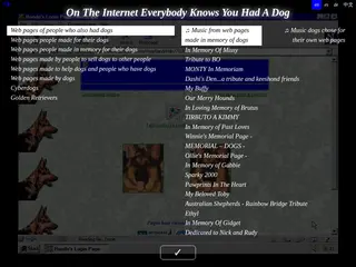 On The Internet Everybody Knows You Had A Dog