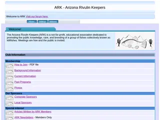 Arizona Rivulin Keepers' Home Page