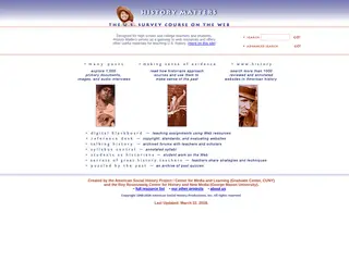 History Matters: The U.S. Survey Course on the Web
