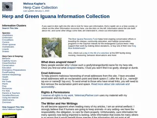 Melissa Kaplan's Herp and Green Iguana Information Collection