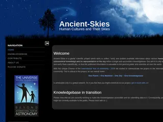 Ancient-Skies - Human Cultures and Their Skies - Home