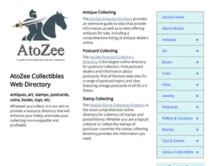 AtoZee - The Complete Web Resource for Collectors and Collecting