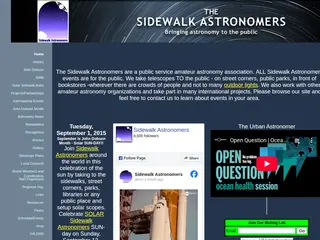 Sidewalk Astronomers Website
