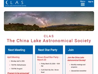CLAS - China Lake Astronomical Society