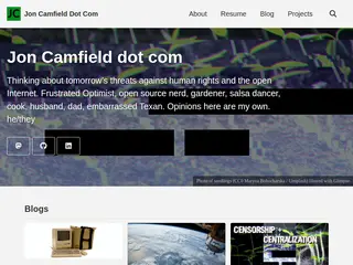 Jon Camfield dot com | Jon Camfield Dot Com