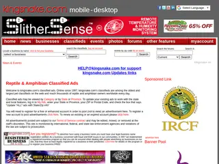 kingsnake.com classified ads - reptile and amphibians, snakes, lizards, turtles, tortoises and more