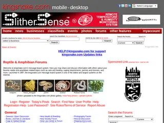 kingsnake.com - reptile and amphibian message boards - since 1997
