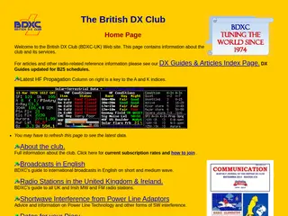 British DX Club Web Site - Home Page