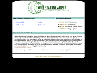 RadioStationWorld - Radio Broadcast Directory and Listing of Radio Stations on the Web