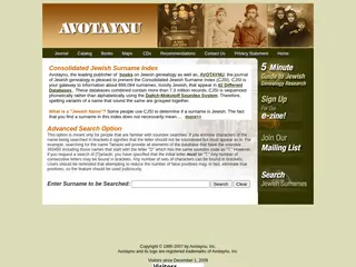 Consolidated Jewish Surname Index