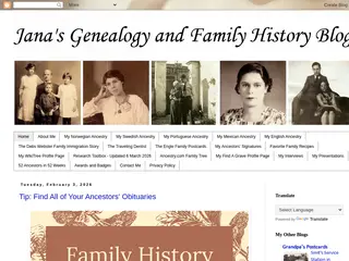 Jana's Genealogy and Family History Blog