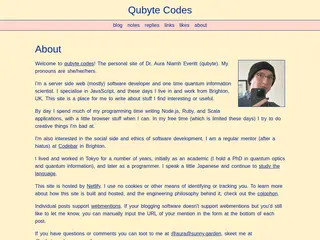 Qubyte Codes - About