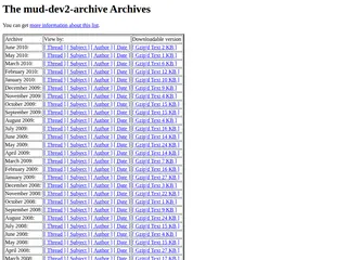 The mud-dev2-archive Archives