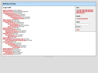 MUD-Dev Archive