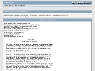 LPMuds.net - LPMud FAQ