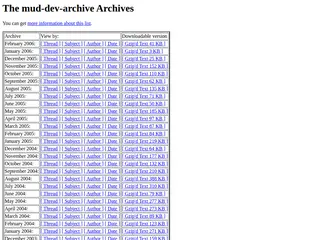The mud-dev-archive Archives