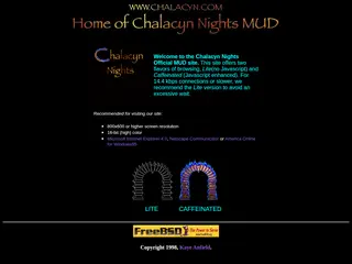 Chalacyn Nights MUD Gateway