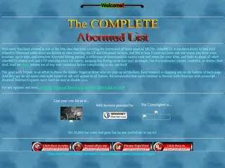 The COMPLETE Abermud List