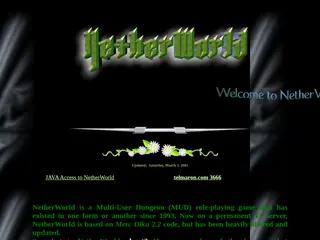Welcome to NetherWorld!