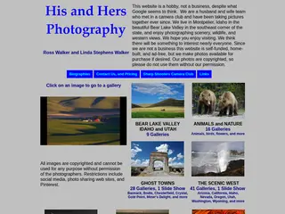 His and Hers Photography - Ross and Linda Walker