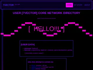 [7vector's homepage]