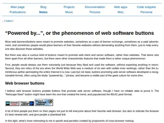 “Powered by...”, or the phenomenon of web software buttons — Daniil Baturin