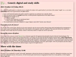 Chemistry in the city