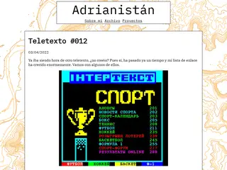 Teletexto #012 - Adrianistán