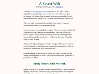 A Secret Web