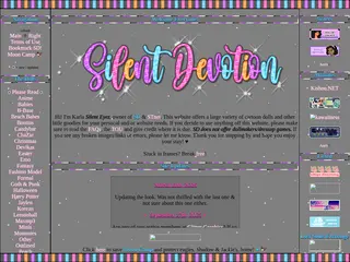 ♡ Silent Devotion : Home of the old SDnet : the dollie & graphics website ✧ cartoon dolls, pixel text, website resources, website decorations, cliques, dolls and graphics for use in forums (messag