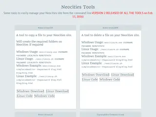 Neocities Tools