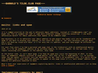 barnold's tilde.club page