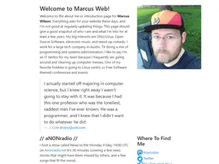 A Tilde ~About~ Me Page for MNW