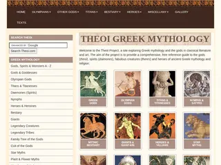 THEOI GREEK MYTHOLOGY - Exploring Mythology in Classical Literature & Art