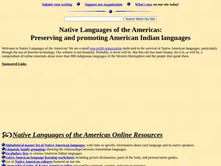Native American Language Net: Preserving and promoting First Nations/American Indian languages