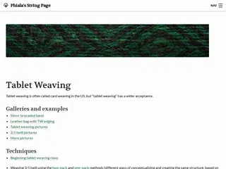 Tablet Weaving