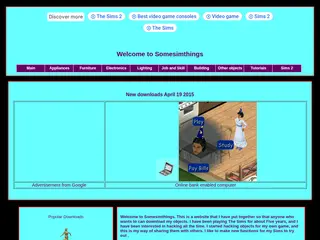 SomeSimThings - Free download of new and hacked objects for The Sims