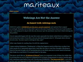 Webrings Are Not the Answer | mariteaux