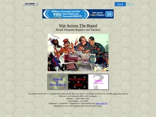 War Across The Board - Main Page