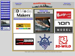 ModelWarships start page