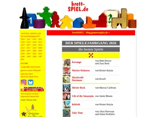 games we play - die Brettspiele Seite