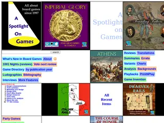 A Spotlight on Games | Board Games since 1997