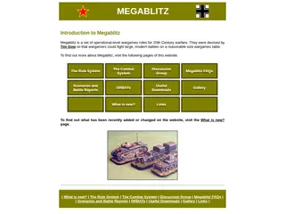 Megablitz - Operational-level Wargaming - Introduction