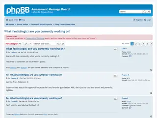 What fanlisting(s) are you currently working on? - Amassment Message Board
